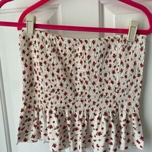 Floral Smocked tube top